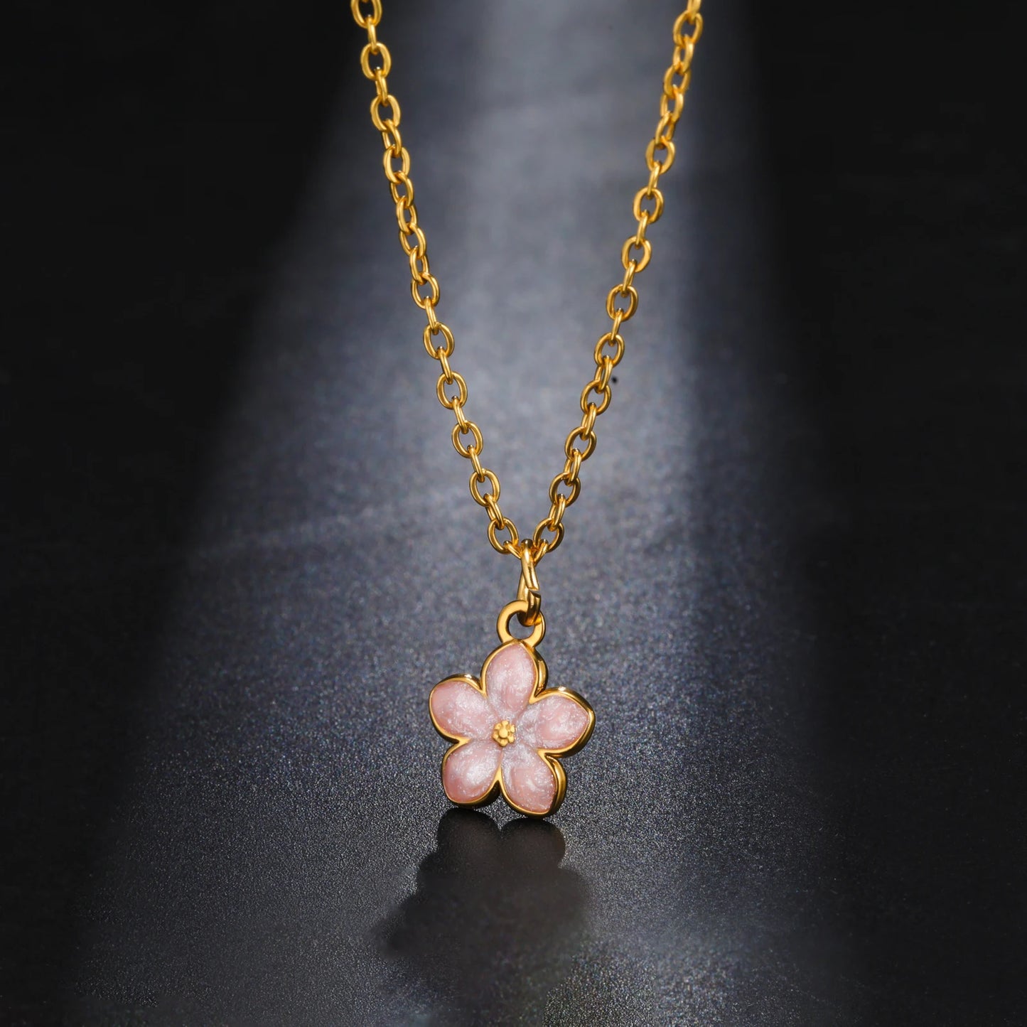 Boho Flower Necklace - Stainless Steel