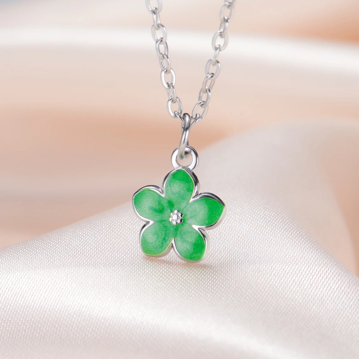 Boho Flower Necklace - Stainless Steel