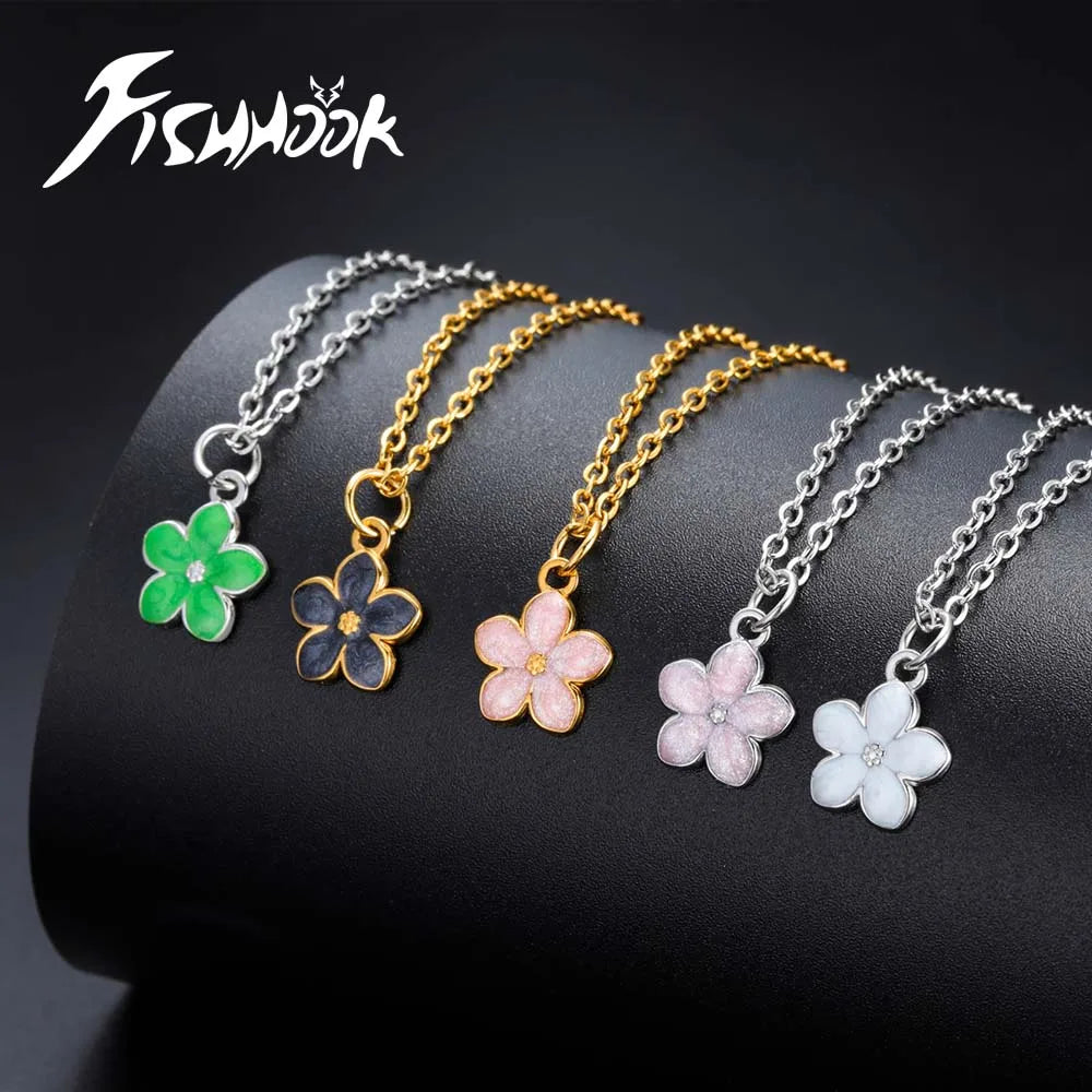 Boho Flower Necklace - Stainless Steel