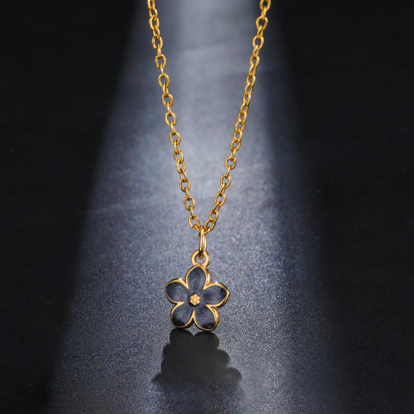 Boho Flower Necklace - Stainless Steel