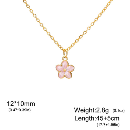 Boho Flower Necklace - Stainless Steel