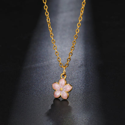Boho Flower Necklace - Stainless Steel