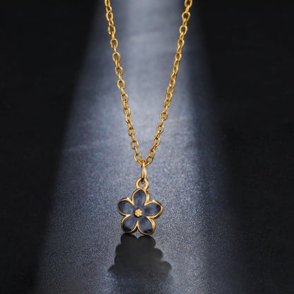 Boho Flower Necklace - Stainless Steel
